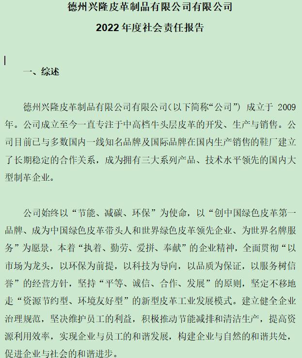 德州興隆皮革制品有限公司有限公司